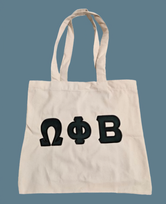 OPB Tote Bag (Green Letters - Black Border)