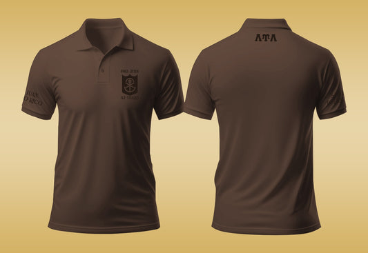 LUL Convention 2024 Brown Monochromatic Polo (Puerto Rico) - Embroidered