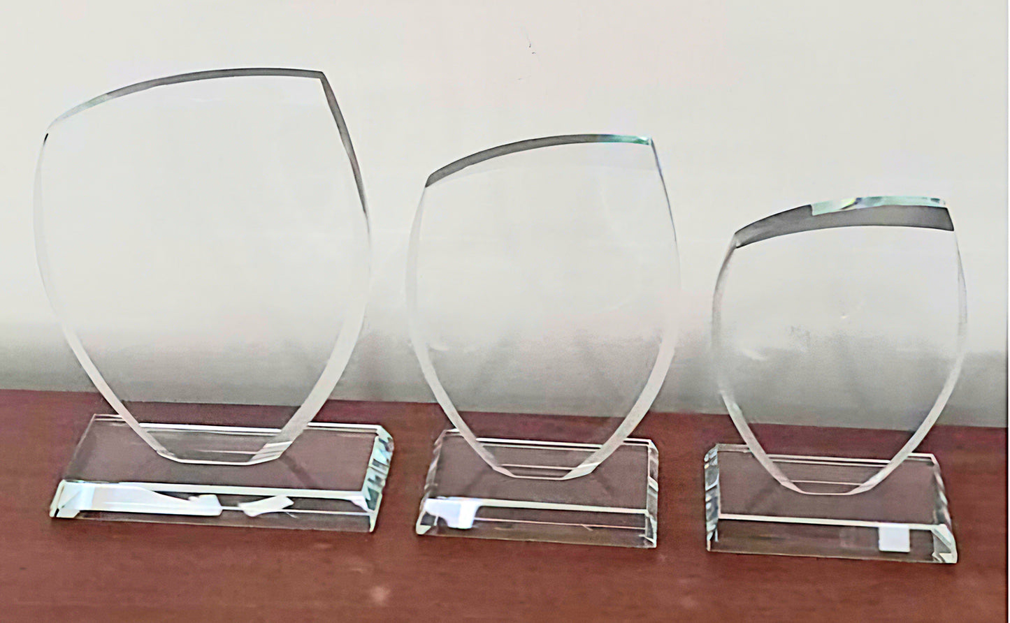 Crystal Badge Awards (w/laser engraving included)