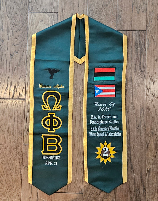 Emboridered Stoles
