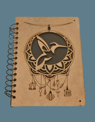 OPB MDF Hummingbird Dreamcatcher Notebook