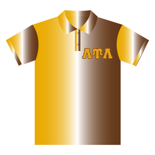 LUL Gold to Brown Golf Polo