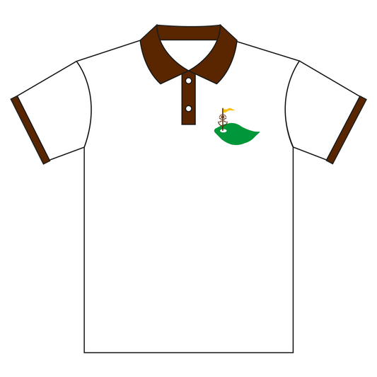 LUL White Crest Polo