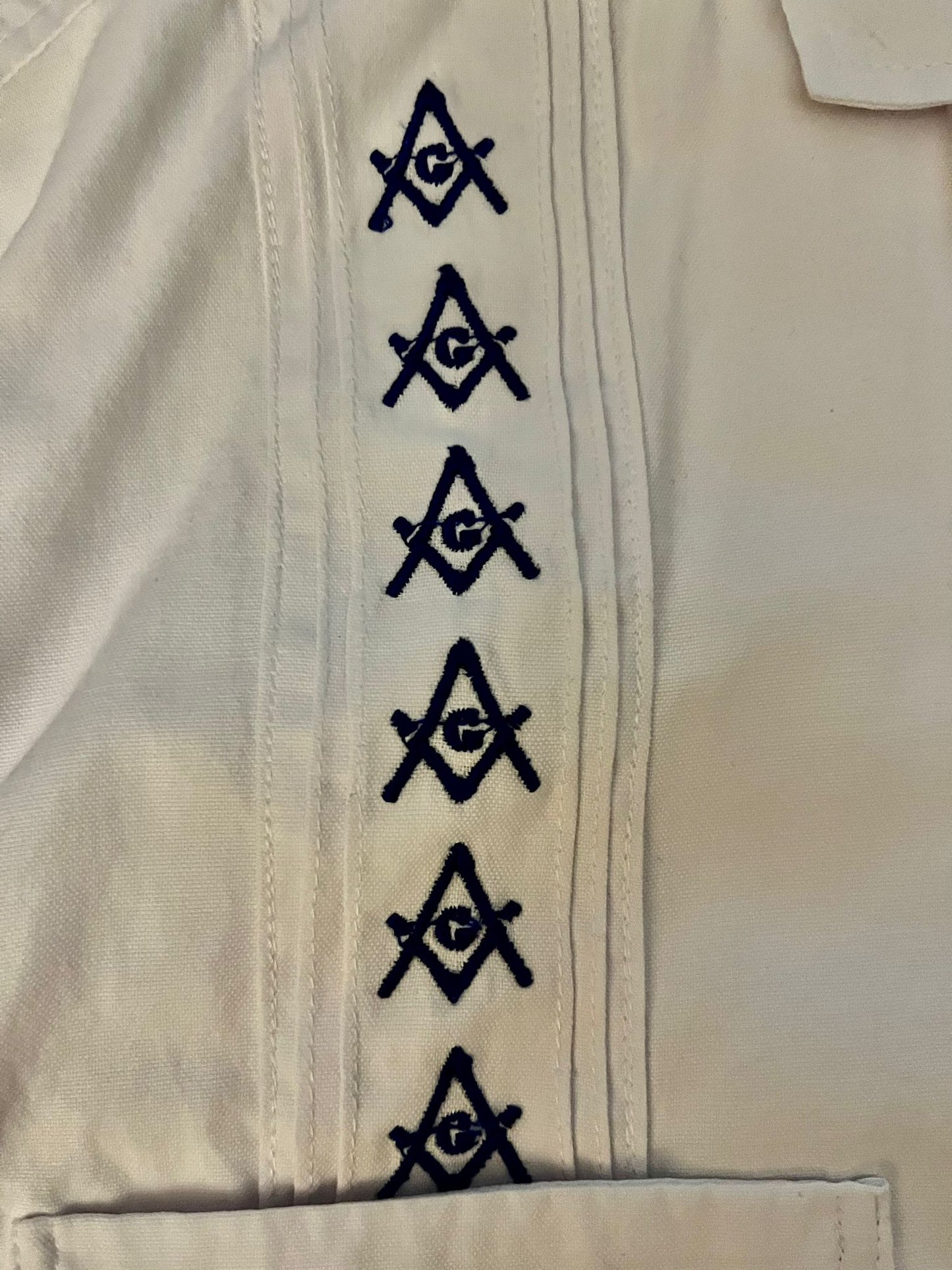 Short Sleeve Freemasonry Guayabera