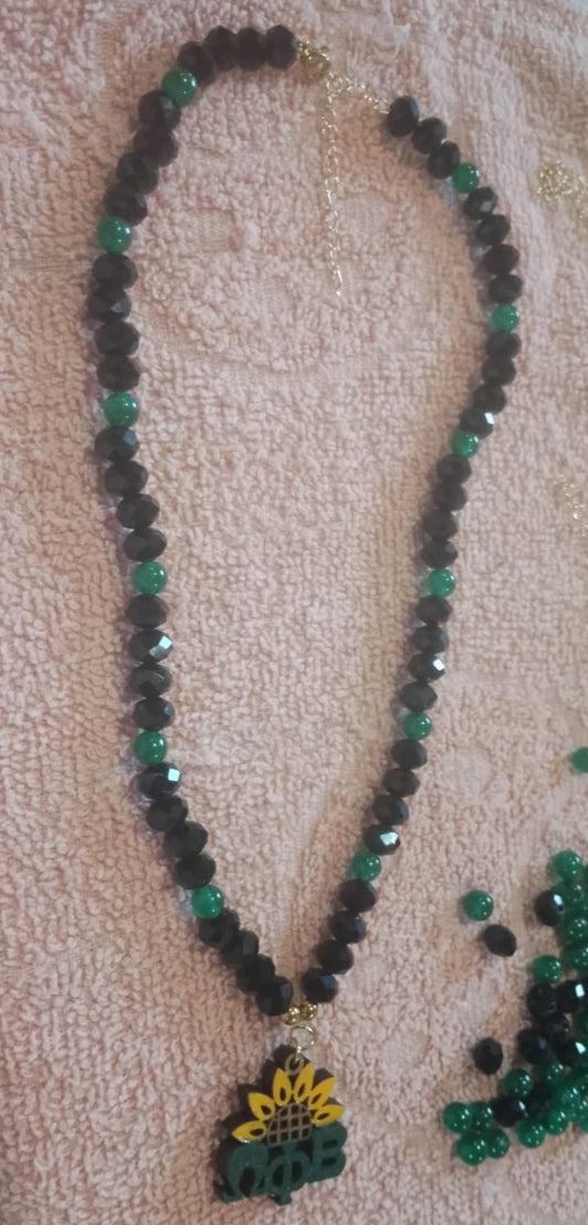 OPB Half Sunflower Necklace
