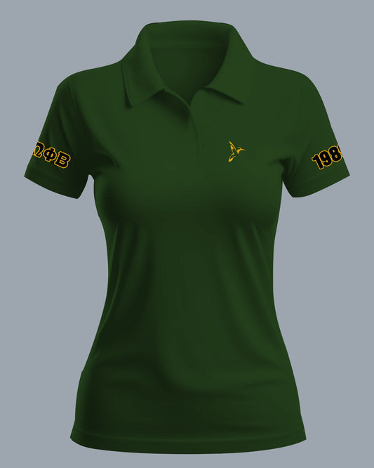 OPB Hummingbird Fitted Polo - Green (Sublimated)