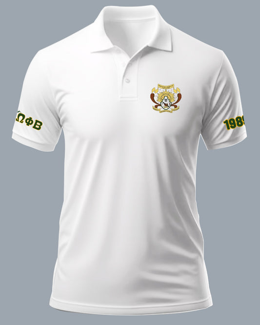 OPB Shield Loose Polo - White (Sublimated)