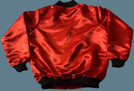 SLU Red Satin Spring Jacket (Fully Embroidered)
