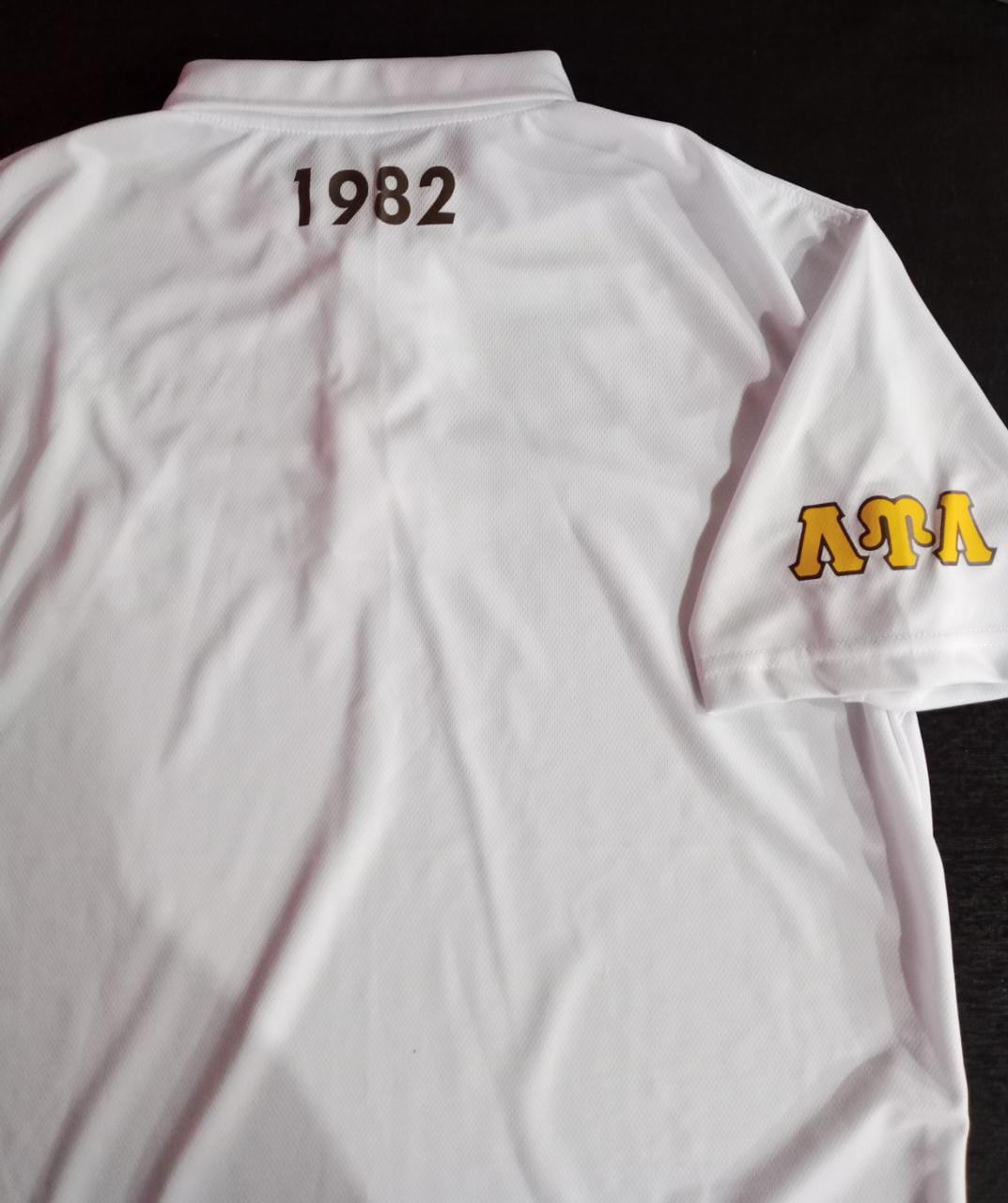 White LUL Golf Shirt - Embroidered Logos