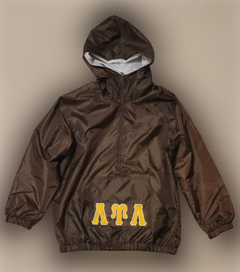 Brown LUL Waterproof Hoodie (Embroidered)