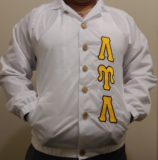 White LUL Waterproof Jacket (embroidered front and back)