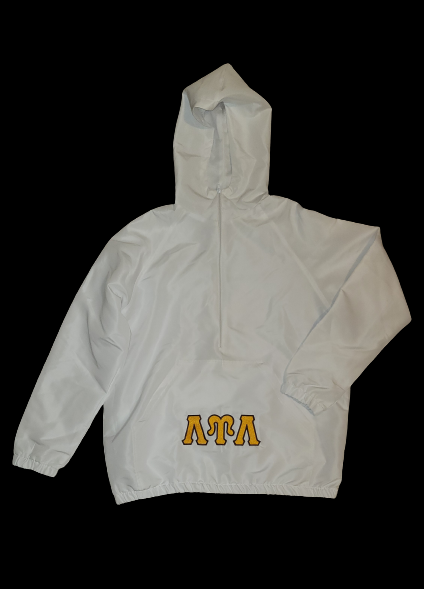 White and gold outlet windbreaker