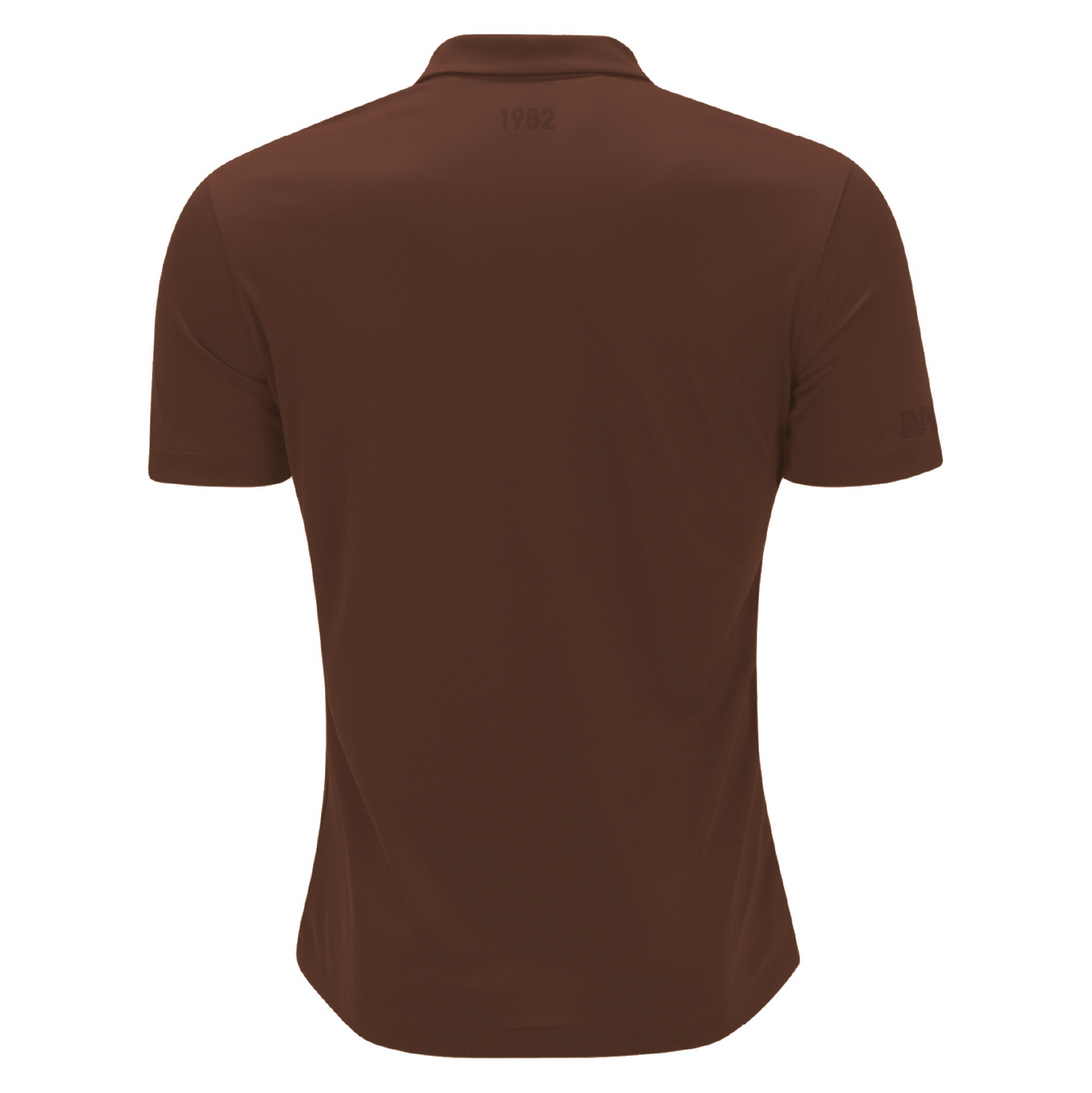 Brown LUL Golf Shirt - Embroidered Logos (Monochromatic sleeve and neck)