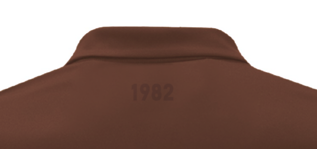 Brown LUL Golf Shirt - Embroidered Logos (Monochromatic sleeve and neck)
