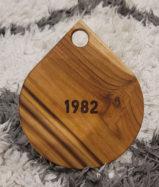 Teak Wood Tear Drop Cutting Board