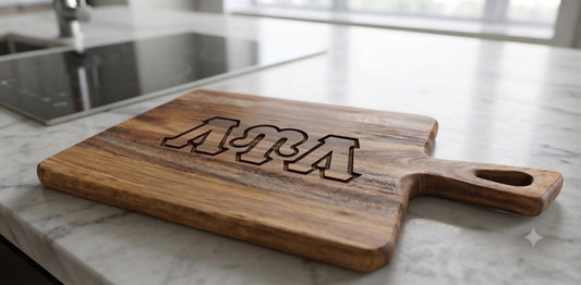LUL Laser Engraved Acacia Wood Cutting Board (15" x 8" x 0.6")