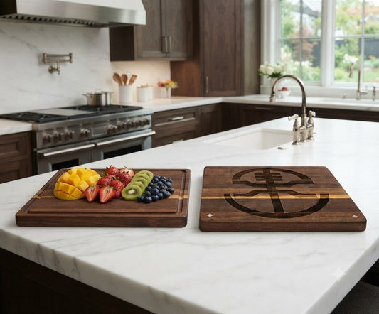 LUL Laser Engraved Acacia Wood Cutting Board (16" x 12" x 1")