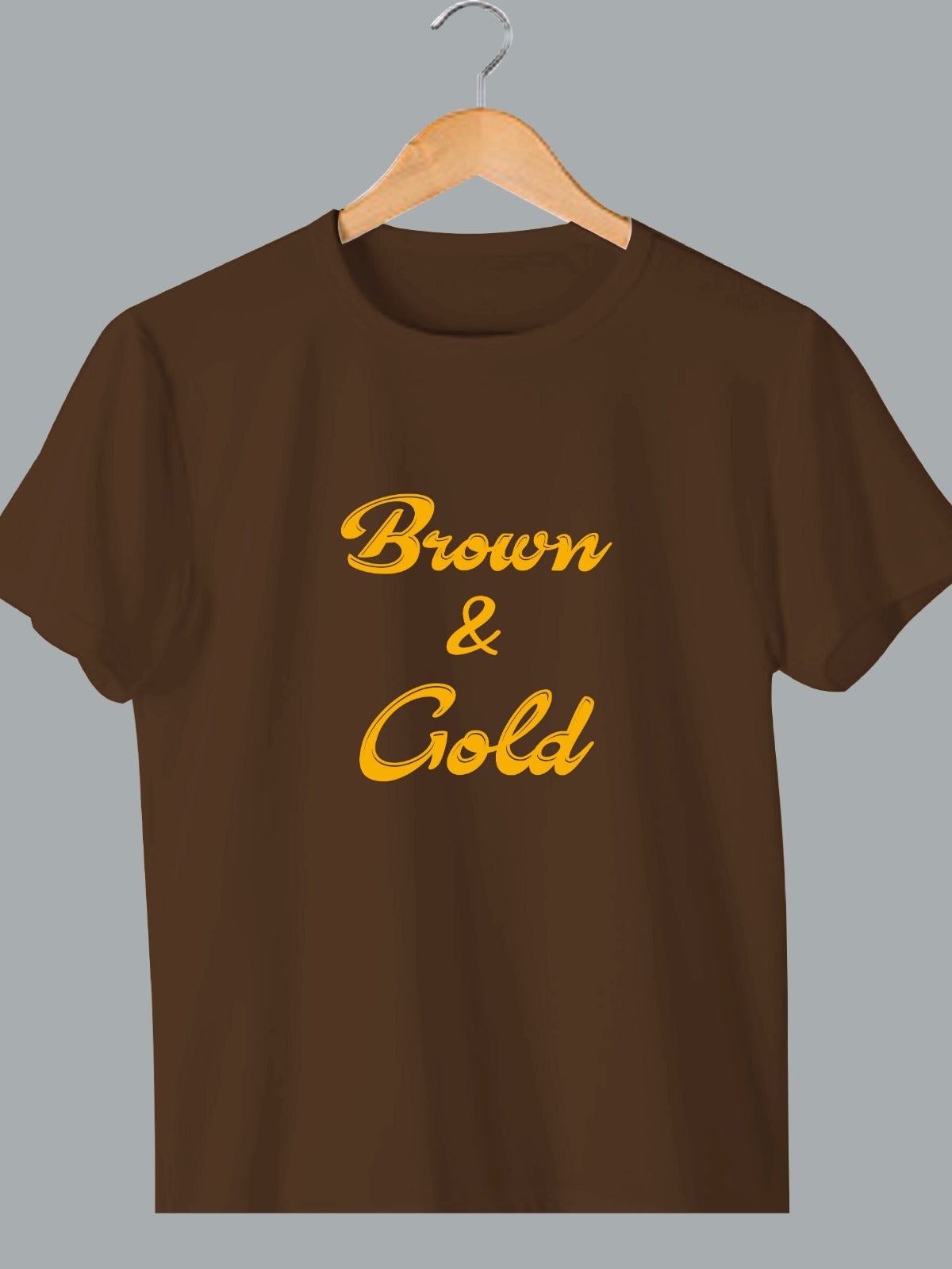 Kids' "Brown & Gold" T-Shirt - Brown