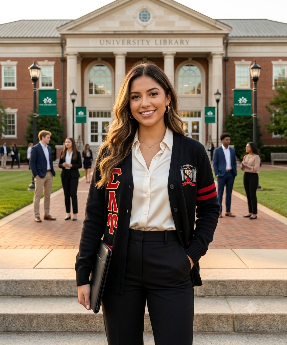 SLU Embroidered Cardigan