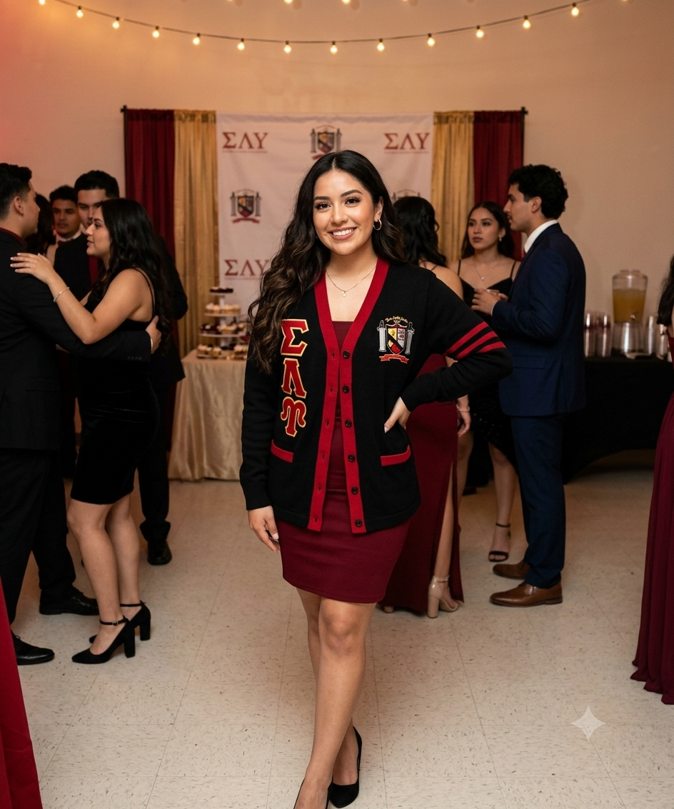 SLU Embroidered Cardigan