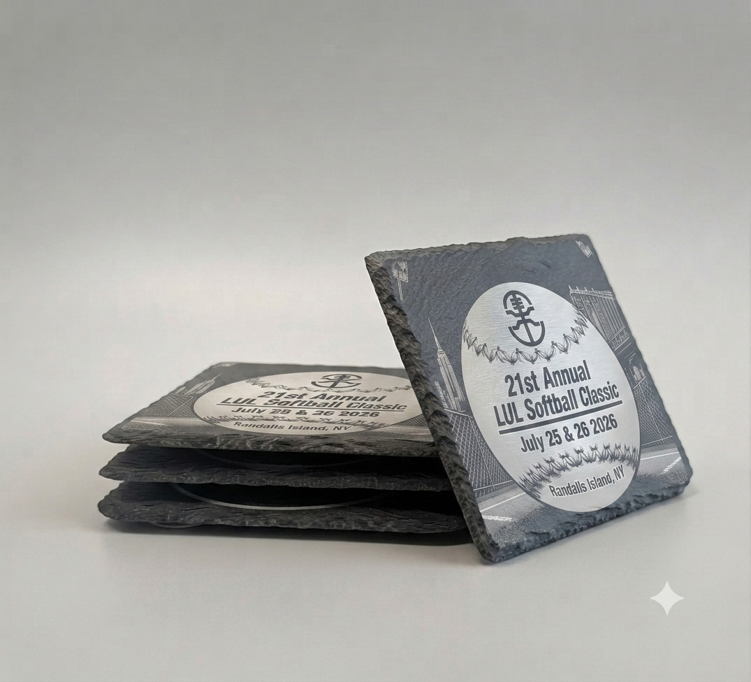 21st LUL Softball Classic Slate Coasters