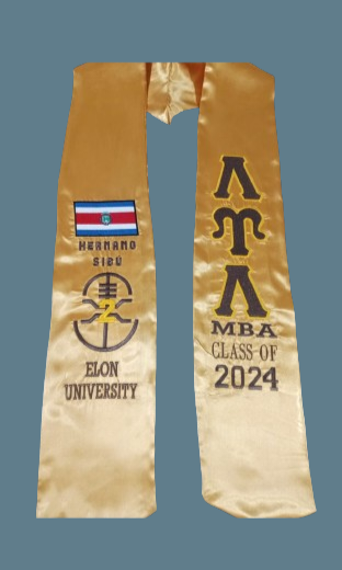 LUL Graduation Stole Examples (100% Embroidered)