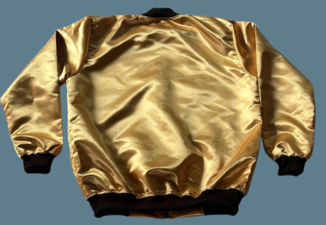 LUL Gold Satin Spring Jacket (Fully Embroidered)