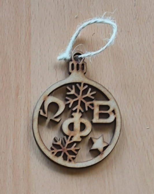 OPB 4" MDF Christmas Ball Ornament