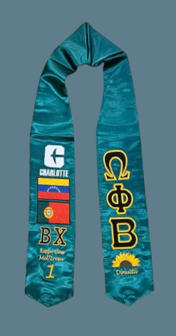 OPB Graduation Stole Examples (100% Embroidered)