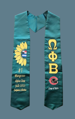 OPB Graduation Stole Examples (100% Embroidered)