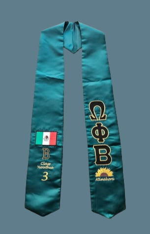 OPB Graduation Stole Examples (100% Embroidered)