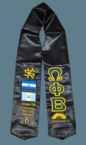 OPB Graduation Stole Examples (100% Embroidered)