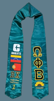 OPB Graduation Stole Examples (100% Embroidered)