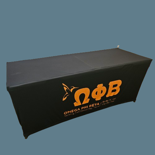 OPB Black 6 Foot Table Cover