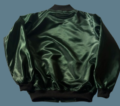 OPB Forest Green Satin Spring Jacket (Fully Embroidered)