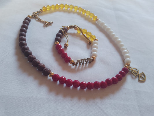 Quadrant T-Man Necklace (13 Beads per Color) and LUL Bracelet Combo
