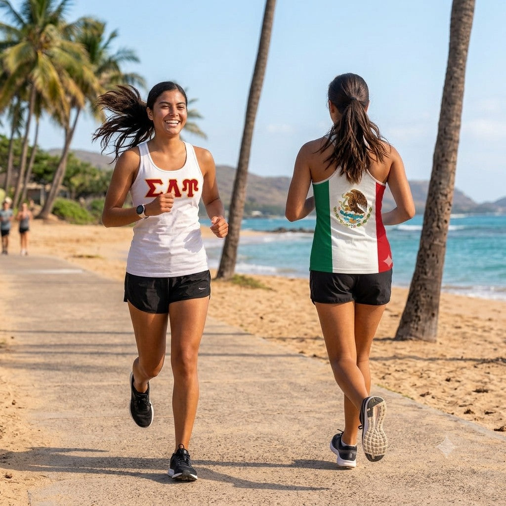 SLU Tank Top with Flag