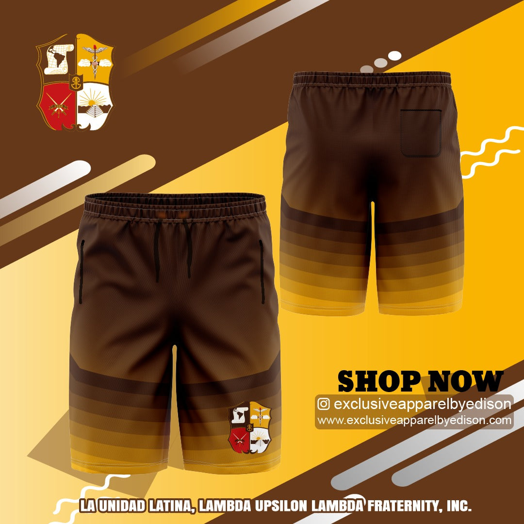 LUL Swimming Trunks (Brown with Crest)