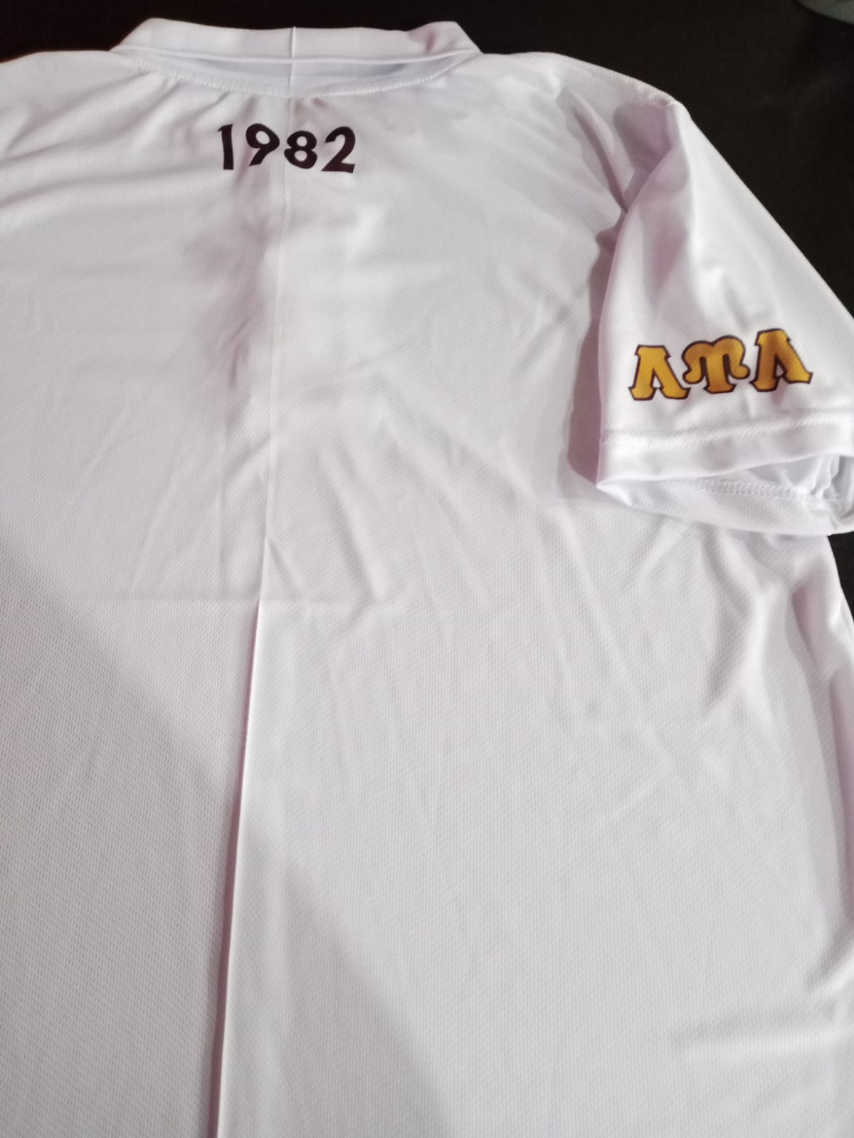 White LUL Golf Shirt - Sublimated Logos