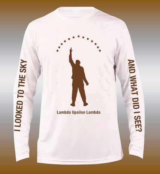 Long Sleeve - I looked to the sky - hand sign man