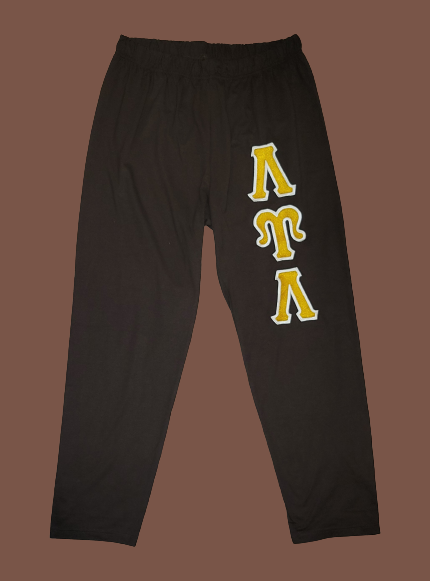 Brown LUL 4" Letter Lounge Pants