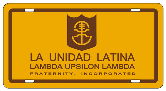 La Unidad Latina Decorative License Plate