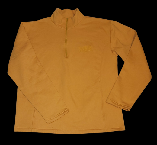 Gold Monochromatic LUL Embroidered Fleece Sweatshirt